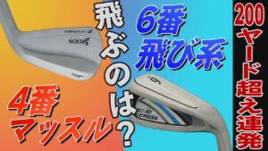 【ゴルフ】マッスル4番VS飛び系6番どっちが飛ぶか?!武市悦宏が実践!!【ゼクシオクロス】【アイアン】