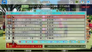 NewみんなのGOLF　前日練習少しだけ～