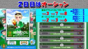 【みんｺﾞﾙ ｱﾌﾟﾘ】第３８回ＭＧＣ本戦実況20220920～★２ ２日目 オーシャン