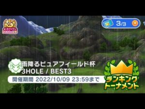 みんゴル　雨降るピュアフィールド杯