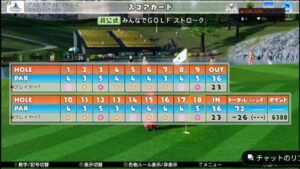 Newみんなのゴルフ 第74回みんオフ全国大会part2(-26 6388pt/結果：3位)